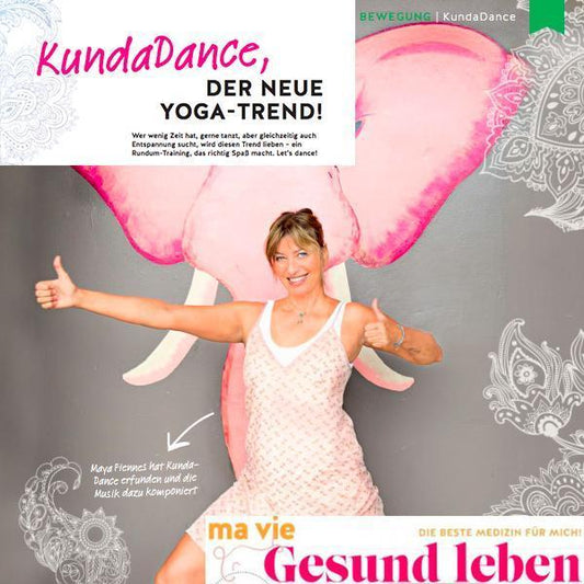 Maya Fiennes in German Magazine, Ma vie gesund leben